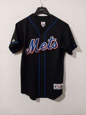 Majestic Vtg. Ny Mets Black Alternate Carlos Beltran Size Small
